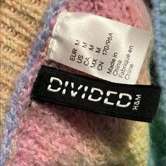 Divided Pastel Rainbow Cardigan - Picture 3 of 4